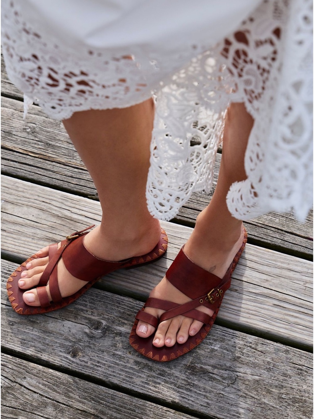 Free People Capeside sandals brown size 9 new